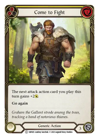 Come to Fight (Yellow)