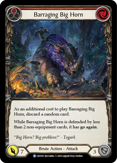 Barraging Big Horn (Red)