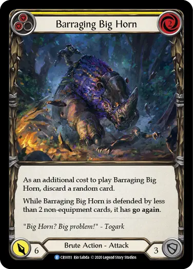 Barraging Big Horn (Yellow)