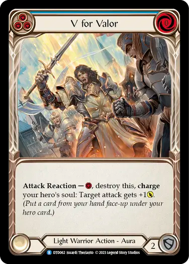 V for Valor (Blue)