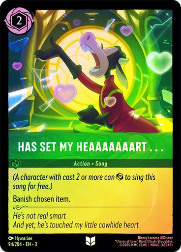 Has Set My Heaaaaaaart . . .