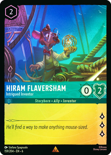 Hiram Flaversham - Intrigued Inventor