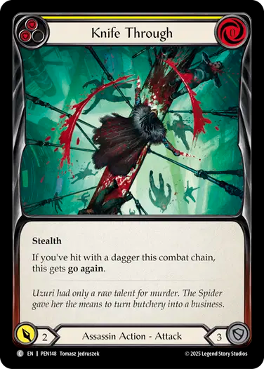 Knife Through (Yellow)