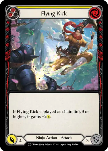 Flying Kick (Yellow)