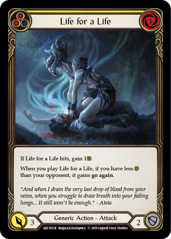 Life for a Life (Yellow) [ARC - ARC165]