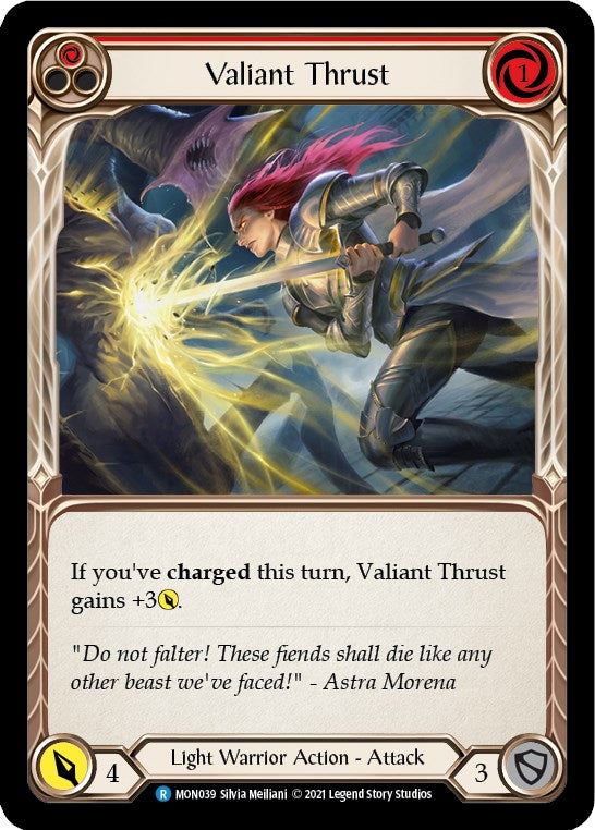 Valiant Thrust (Red) [MON - MON039]