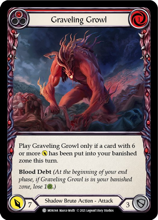 Graveling Growl (Red) [MON - MON144]