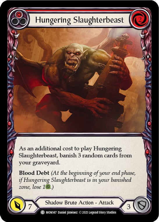 Hungering Slaughterbeast (Red) [MON - MON147]