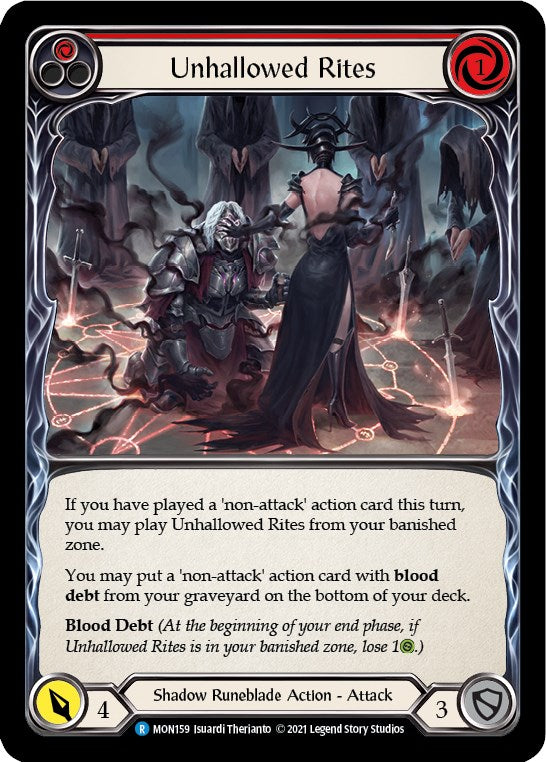 Unhallowed Rites (Red) [MON - MON159]