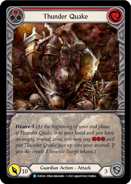 Thunder Quake (Red) (Extended Art) [EVR - EVR024]