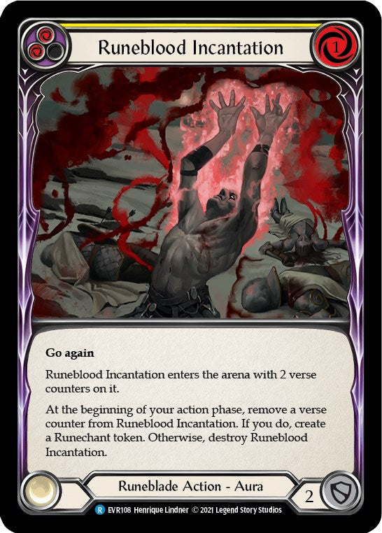 Runeblood Incantation (Yellow) [EVR - EVR108]