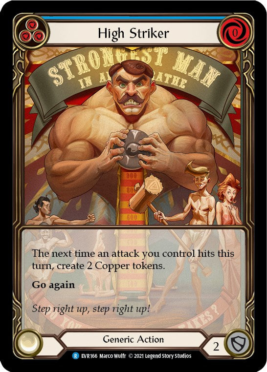 High Striker (Blue) (Extended Art) [EVR - EVR166]