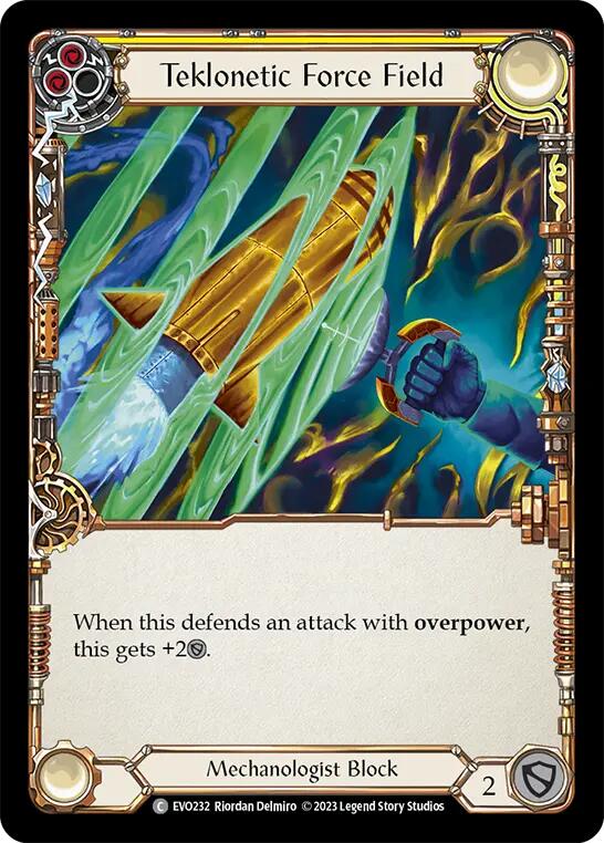 Teklonetic Force Field (Yellow) [EVO - EVO232]