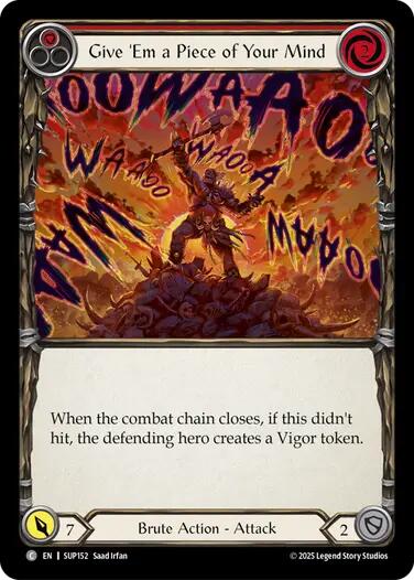 Give 'Em a Piece of Your Mind (Red) [SUP - SUP152]