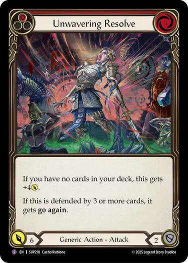 Unwavering Resolve [SUP - SUP218]