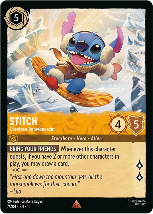 Stitch - Carefree Snowboarder [11 - 7/204]