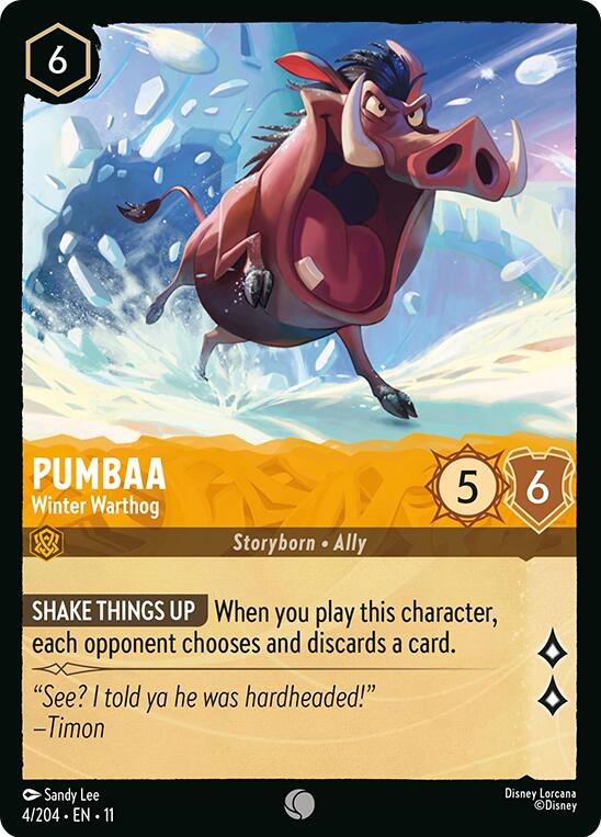 Pumbaa - Winter Warthog [11 - 4/204]