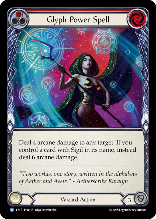 Glyph Power Spell (Red) [PEN - PEN113]