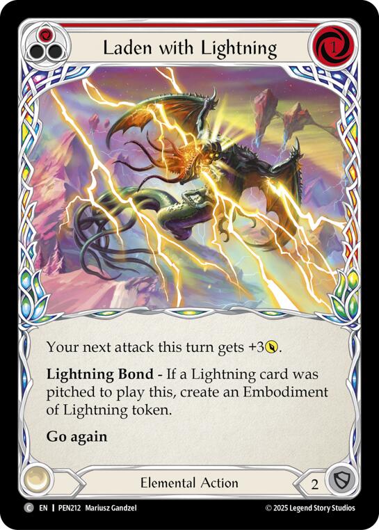 Laden With Lightning (Red) [PEN - PEN212]