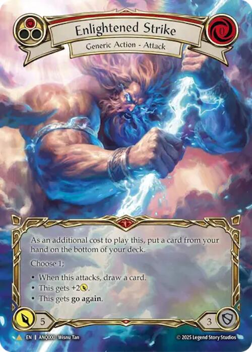 Enlightened Strike (Red) (Extended Art) (ANQ000) [ANQ - ANQ000]