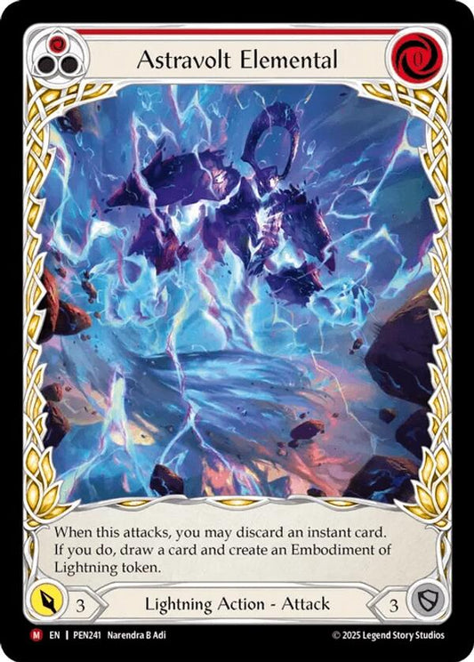 Astravolt Elemental (Red) (Extended Art) [PEN - PEN241]