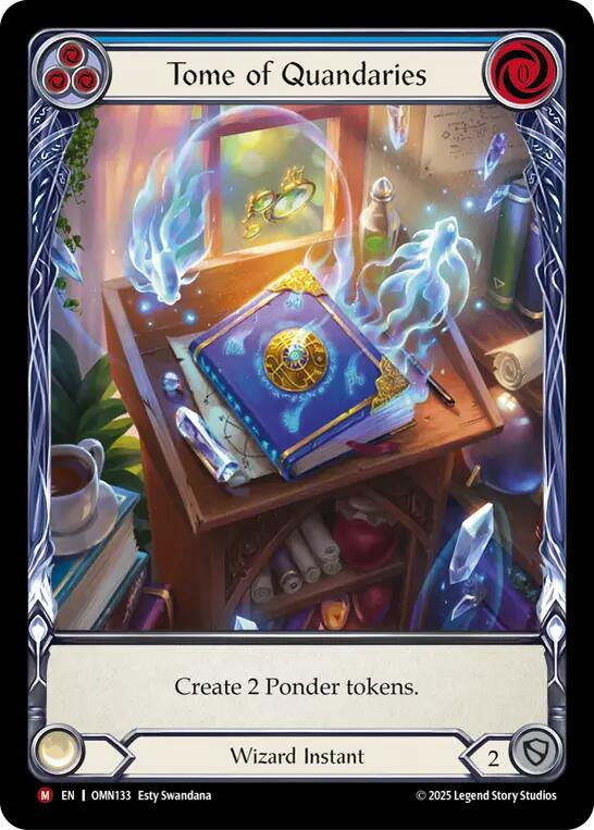 Tome of Quandaries (Blue) (Extended Art) [OMN - OMN133]