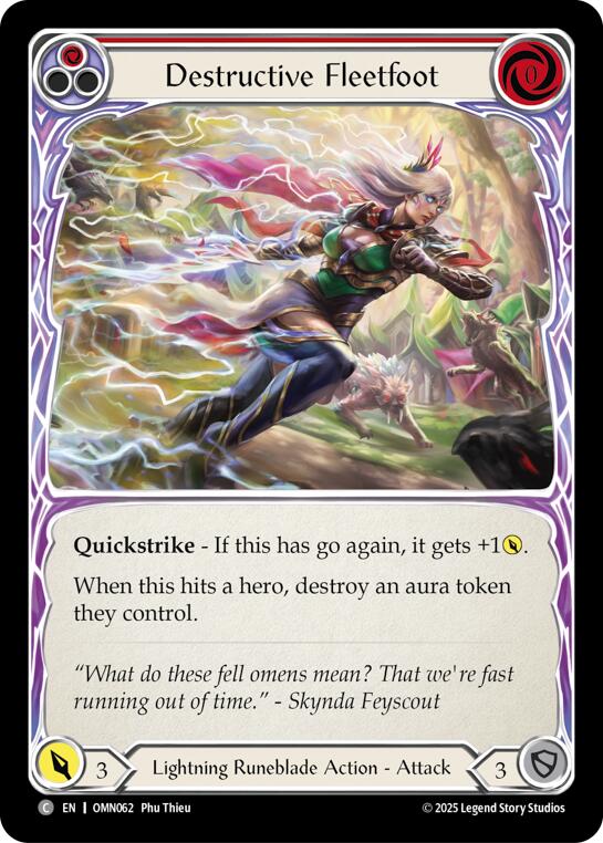 Destructive Fleetfoot (Red) [OMN - OMN062]