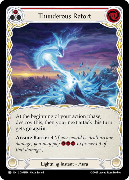 Thunderous Retort (Red) [OMN - OMN196]