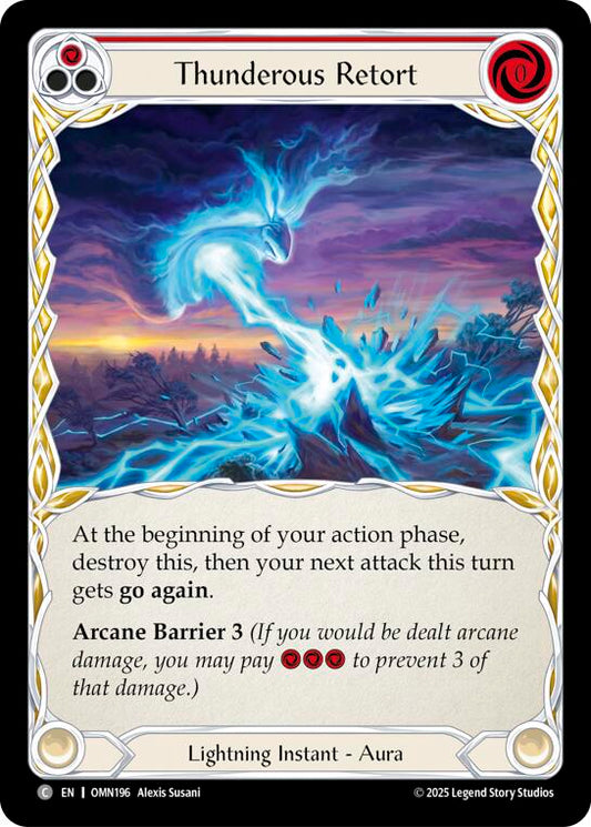 Thunderous Retort (Red) [OMN - OMN196]