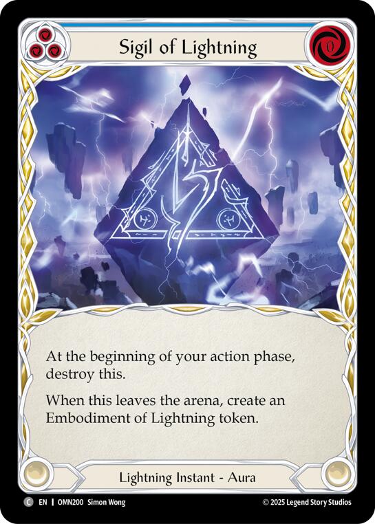 Sigil Of Lightning (Blue) [OMN - OMN200]