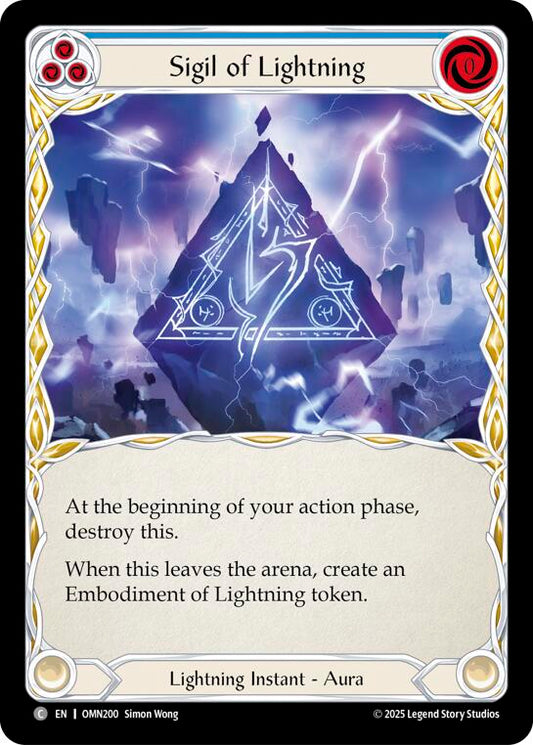 Sigil Of Lightning (Blue) [OMN - OMN200]
