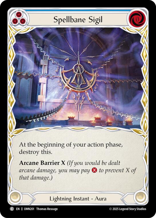 Spellbane Sigil (Blue) [OMN - OMN201]