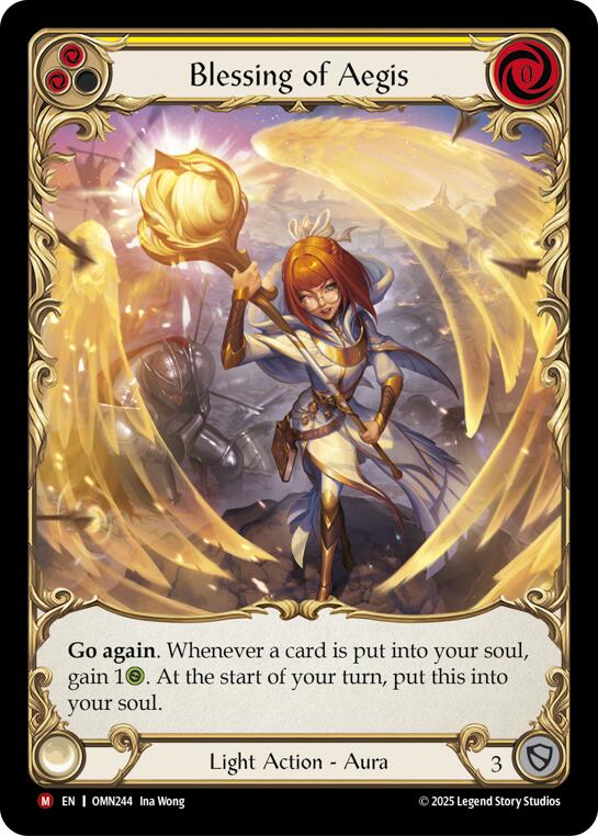 Blessing Of Aegis (Yellow) (Extended Art) [OMN - OMN244]