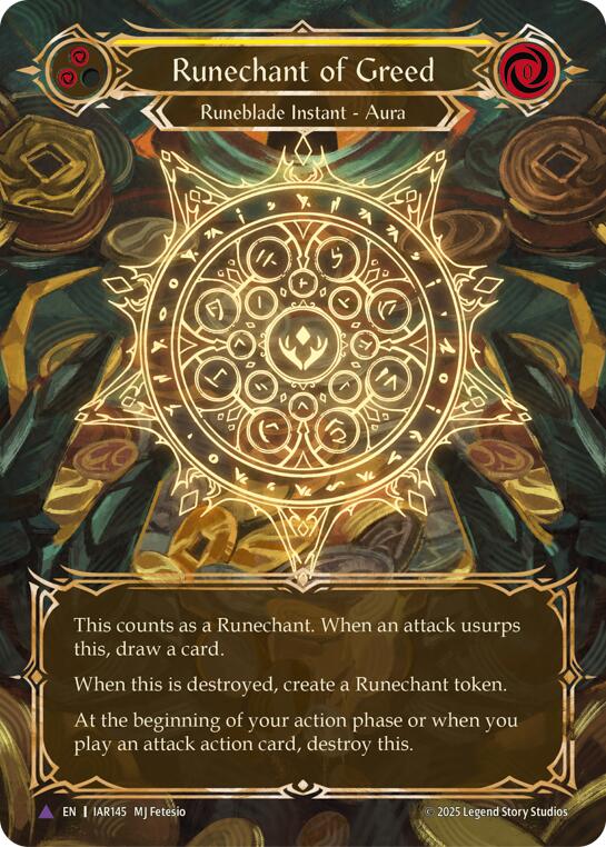 Runechant of Greed (Yellow)(Marvel) [OMN - IAR145-MV]