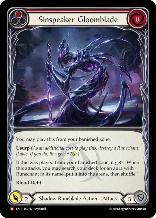 Sinspeaker Gloomblade [IAR - IAR112]