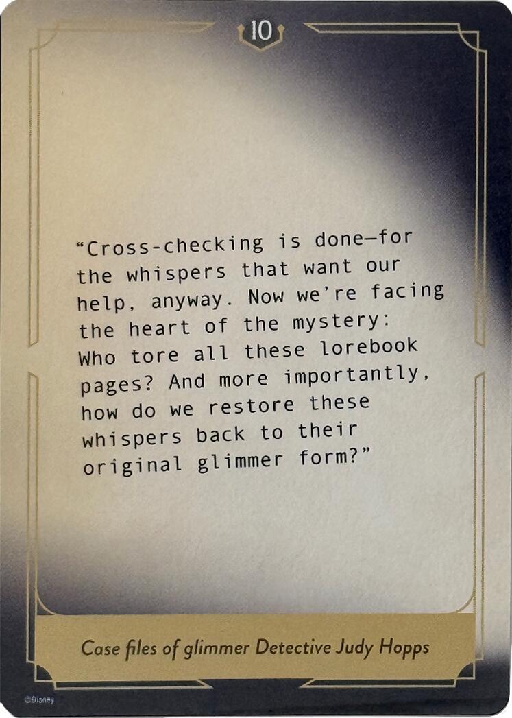 Whispers in the Well Case File Cards (10 of 18) [10 - 10]