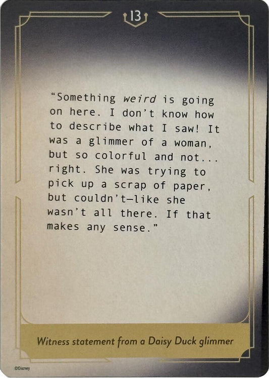 Whispers in the Well Case File Cards (13 of 18) [10 - 13]