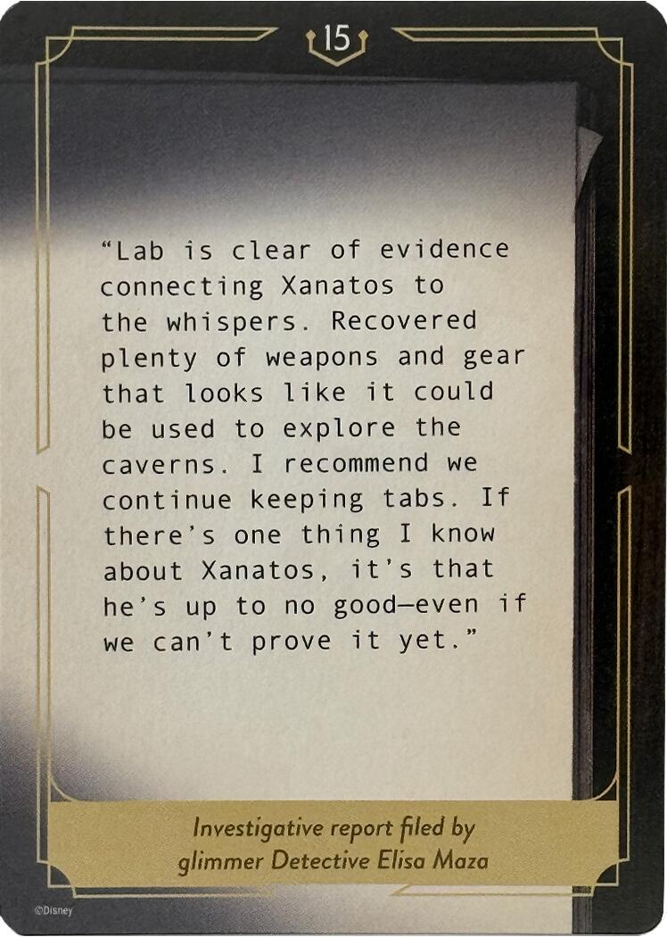 Whispers in the Well Case File Cards (15 of 18) [10 - 15]