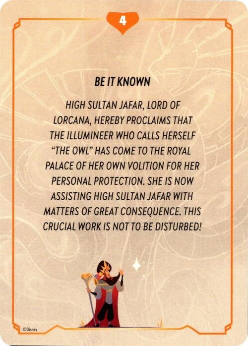 Reign of Jafar Lore Card (4 of 19) [8 - 4]