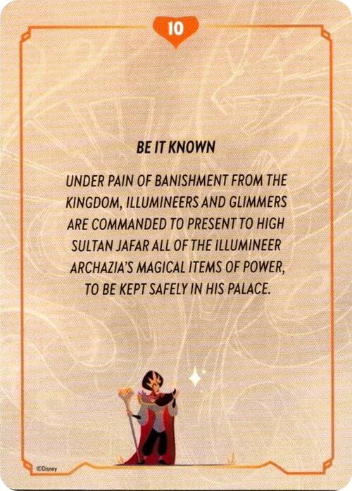 Reign of Jafar Lore Card (10 of 19) [8 - 10]