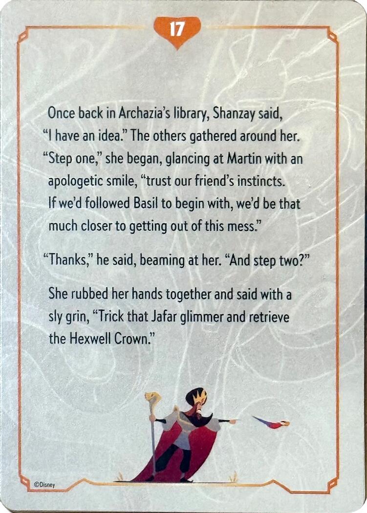 Reign of Jafar Lore Card (17 of 19) [8 - 17]