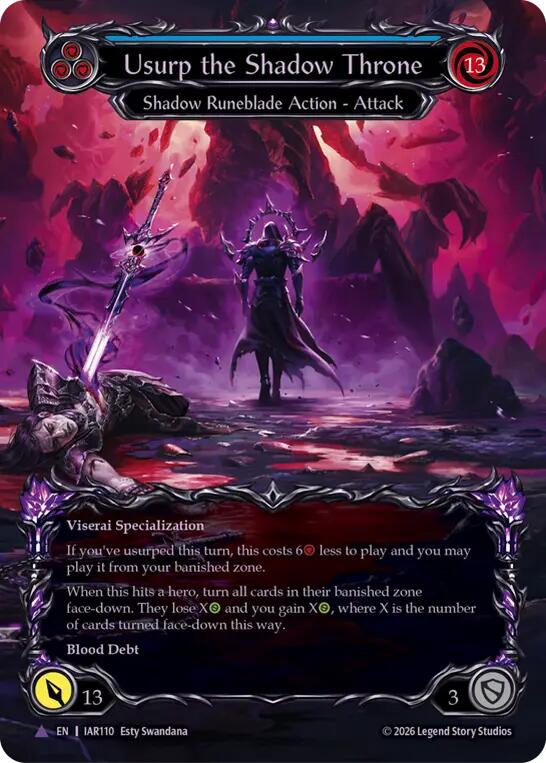 Usurp the Shadow Throne (Marvel) [IAR - IAR110]