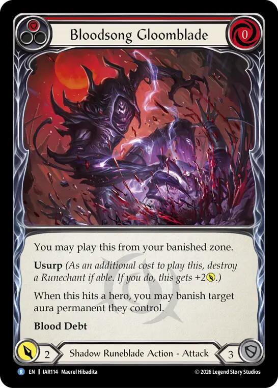 (Preorder) Bloodsong Gloomblade [IAR]