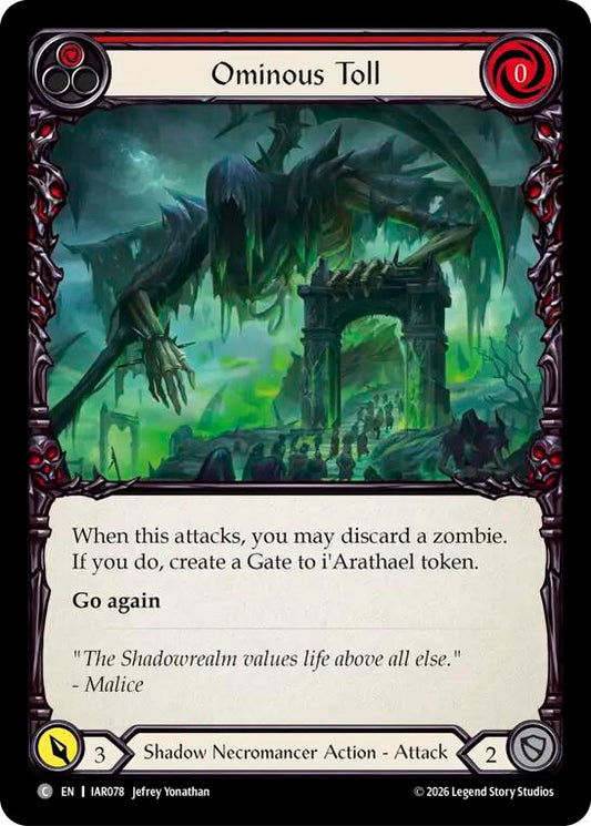 (Preorder) Ominous Toll (Red) [IAR]