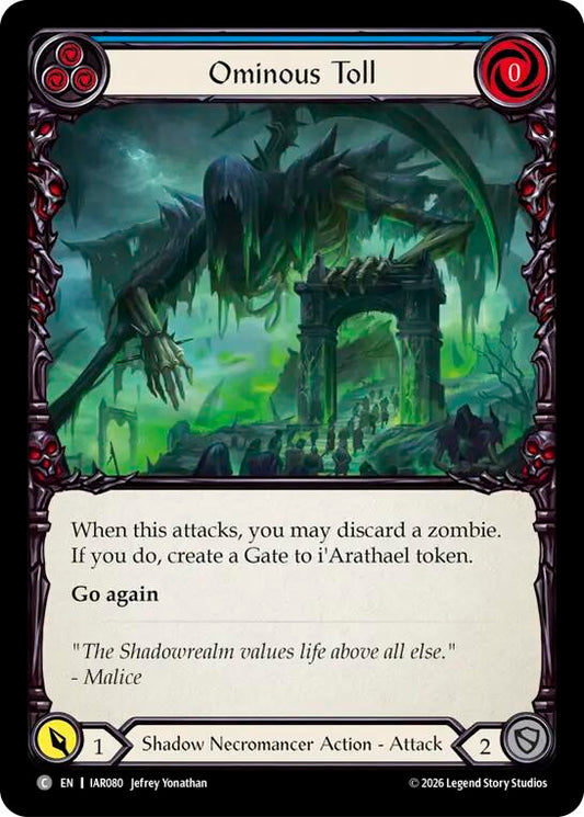 (Preorder) Ominous Toll (Blue) [IAR]