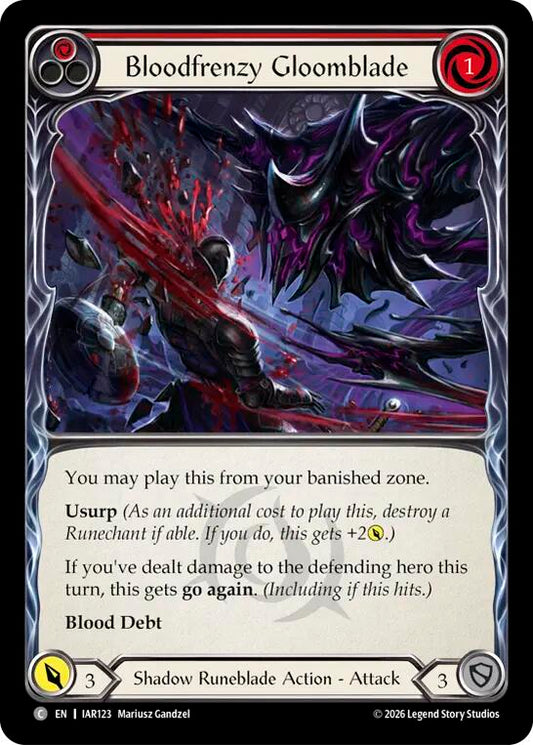 (Preorder) Bloodfrenzy Gloomblade (Red) [IAR]