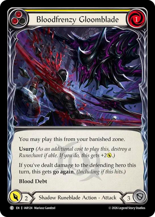(Preorder) Bloodfrenzy Gloomblade (Yellow) [IAR]