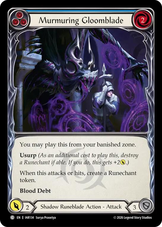 (Preorder) Murmuring Gloomblade (Blue) [IAR]