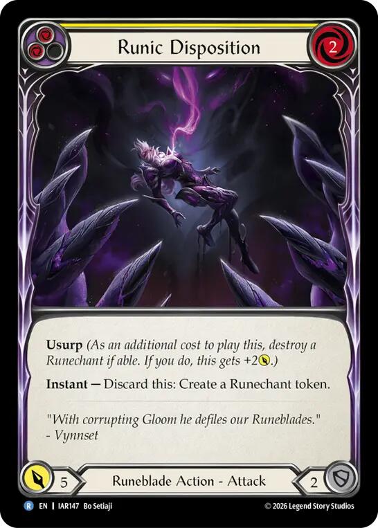 (Preorder) Runic Disposition (Yellow) [IAR]