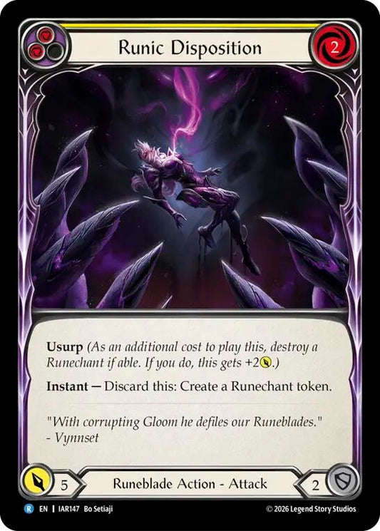 (Preorder) Runic Disposition (Yellow) [IAR]